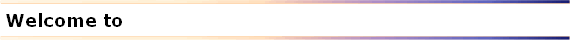 Welcome to